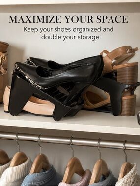 CANOPUS Shoe Stackers Space-Saving Organizer 4-Piece Set NIB